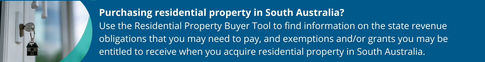 Link to the residential property buyer tool
