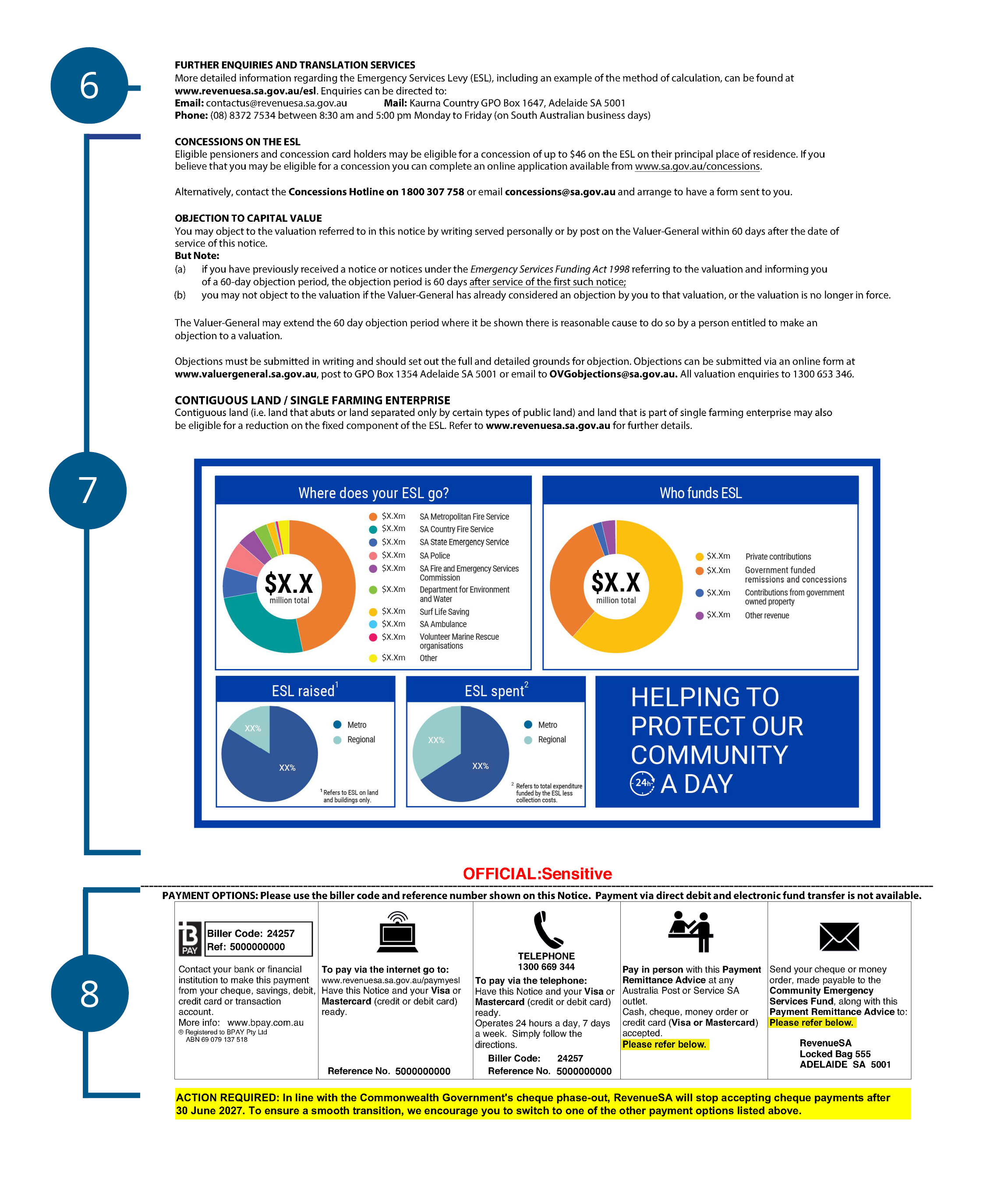 Image of Notice of Emergency Services Levy Assessment Sample page 2