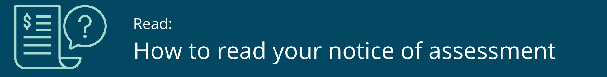 Links to how to read your Notice of Emergency Services Levy Assessment page